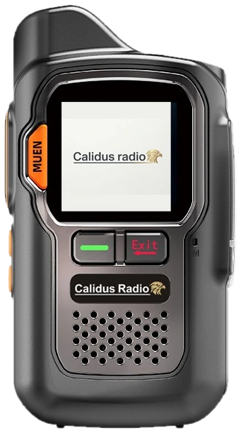 Calidus G12 two-way radio in black, front view